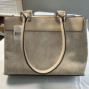 Van Heusen Beige Snake Print Tote